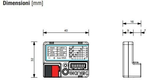 EKINEX 6-канальный кнопочный интерфейс sun-id-1436198 - Вид №1