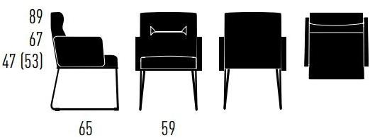 KFF Мягкое кресло-санки с подлокотниками D-light sun-id-1492793 - Вид №4
