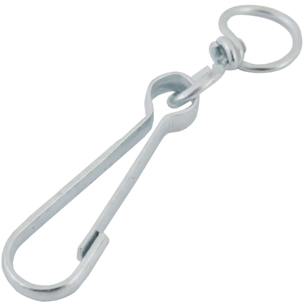 Карабин с вертлюгом тип А, оцинкованный, 70 мм НЕВСКИЙ КРЕПЕЖ STLM-2061851