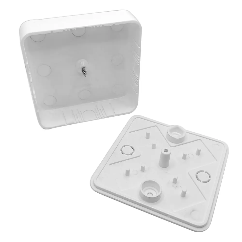 Распределительная коробка открытая Mirkl 75x75x28 мм 2 ввода цвет белый STLM-2135145 - Вид №2