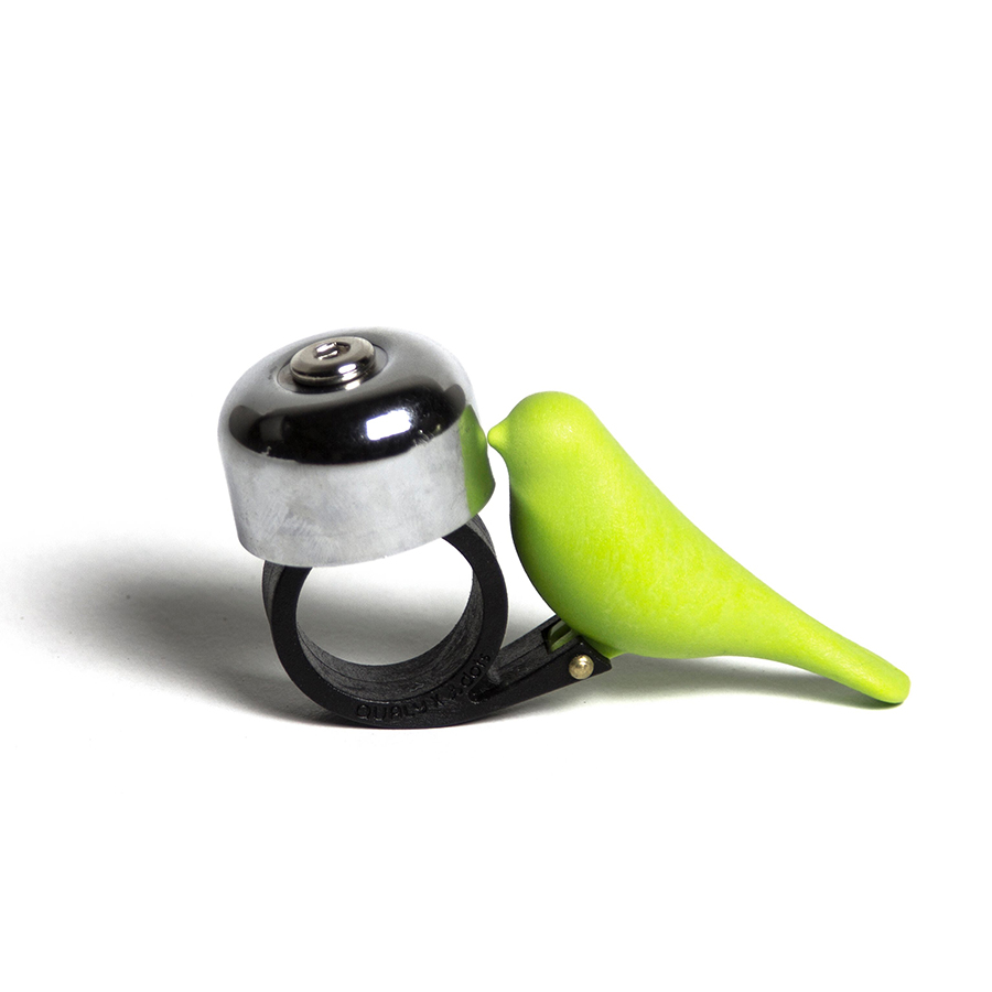 QLX20009-GN Звонок велосипедный bird, зеленый Qualy 