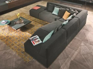 Lago Модульный угловой диван из ткани Slide