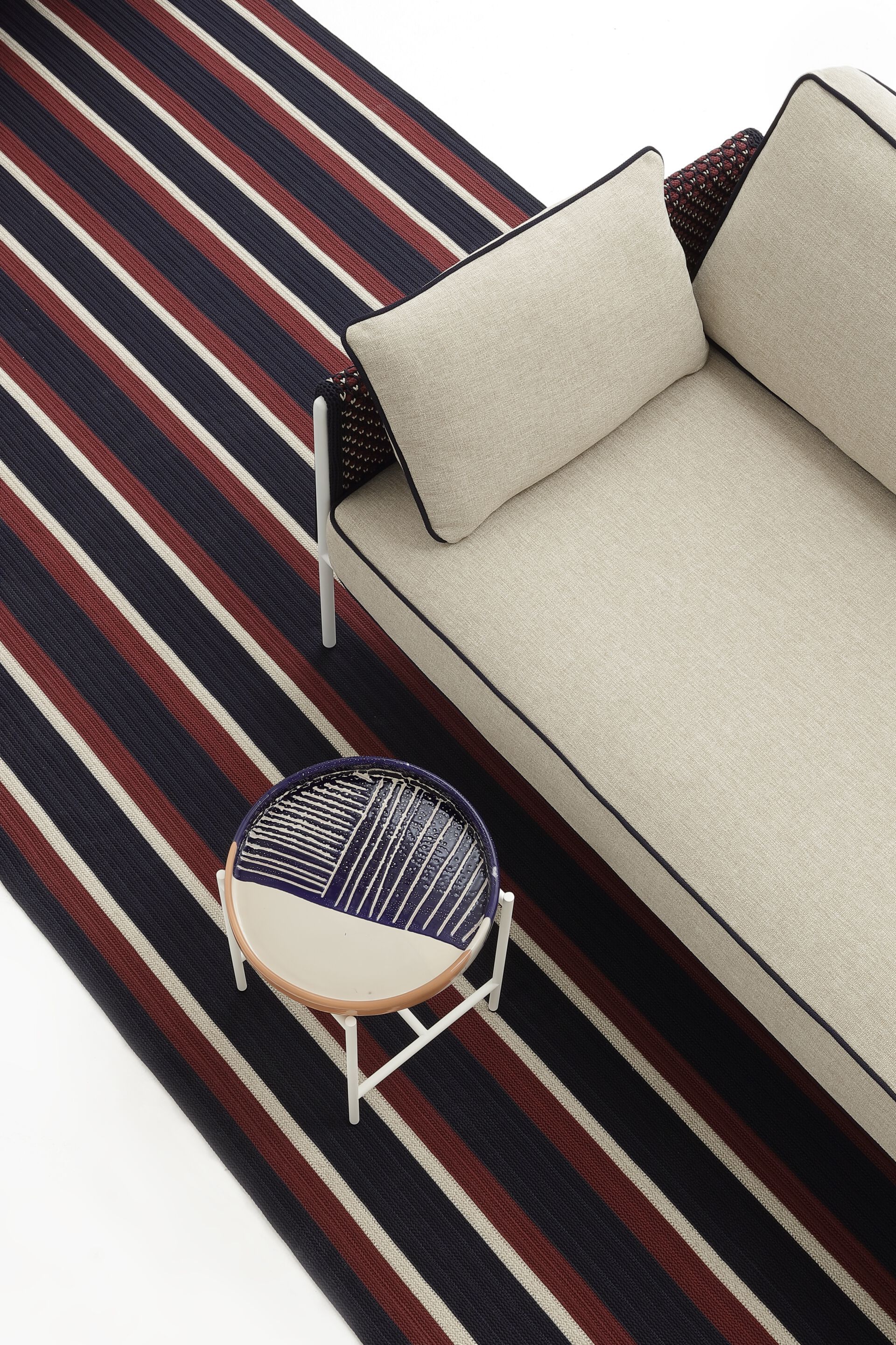 Полосатый тканый ковер ручной работы Nodo Italia Antonio Marras + Nodo Italia ARCH-00104372 - Вид №6