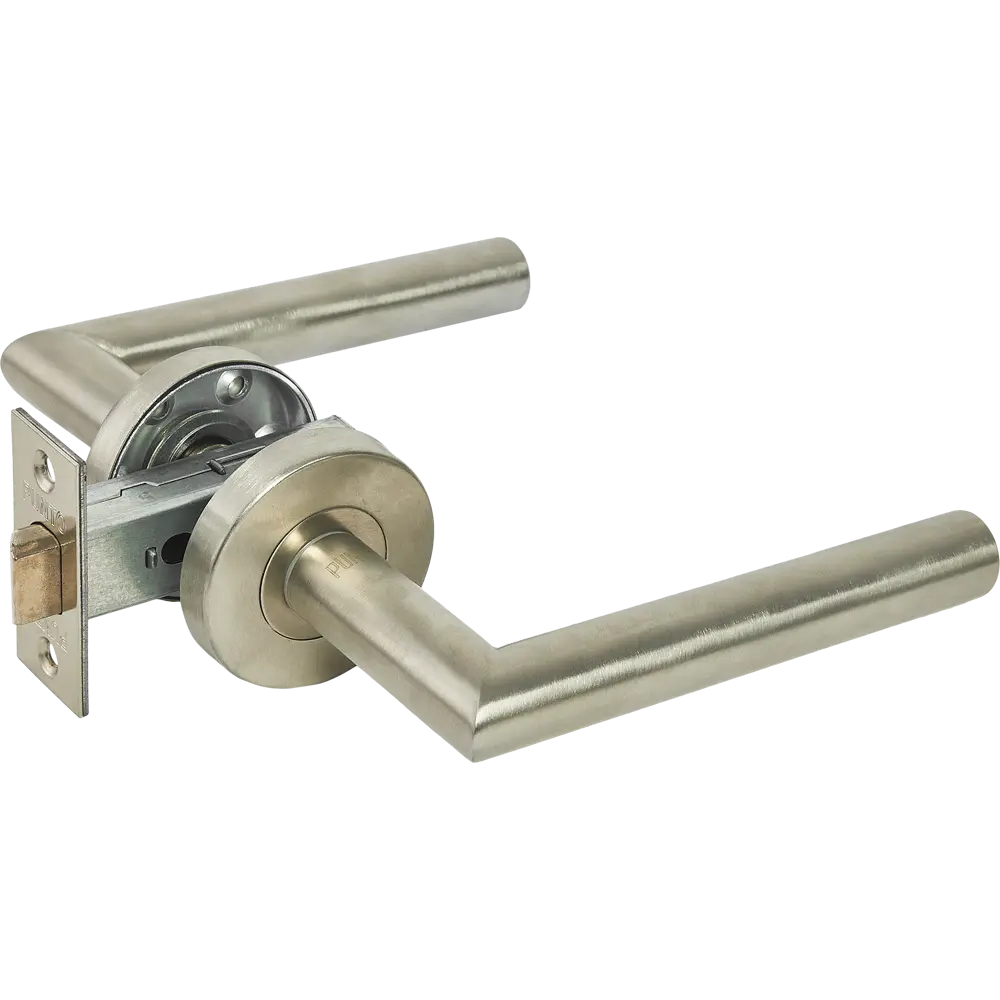 Дверные ручки Punto Inox без запирания комплект цвет нержавеющая сталь 85202312 STLM-2054586 