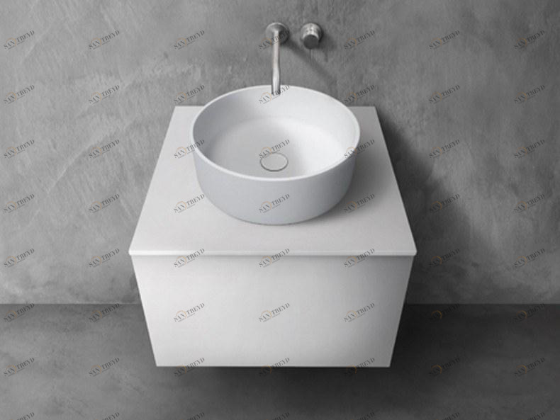 Blu Bathworks® Столешница для умывальника синего цвета ∙ stone ™ 600 Sac0600 