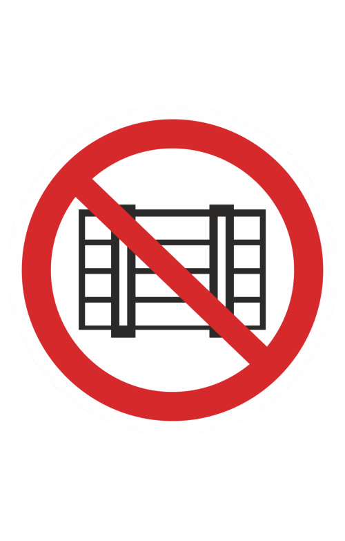 68326 Знак "Запрещается загромождать проходы и складировать" ( P 12 )  Запрещающие знаки размер 100 х 100 мм Спецодежда 