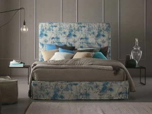 Chaarme Letti Кровать-контейнер из ткани с высоким изголовьем