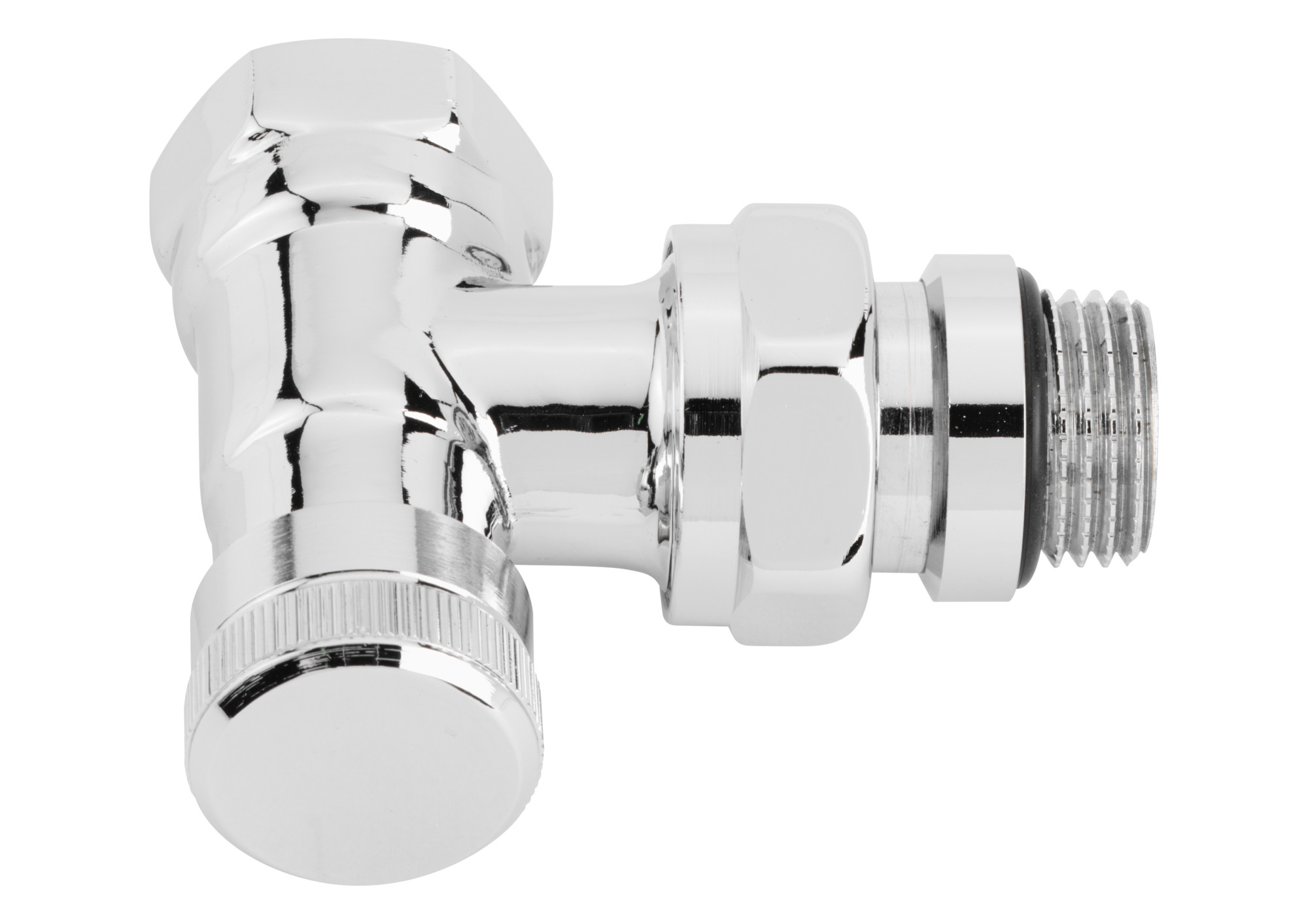 Danfoss Клапан RLV для бокового присоединения к радиатору RLV-CX Клапан запорный Ду 15, прям. хром 003L0274  - Вид №12