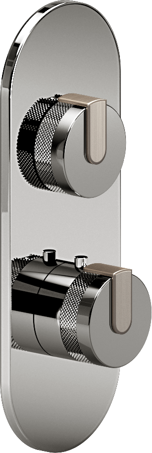E-8026-R1PCE0-L1BNi-PC-T Планка M-Series с 2 ручками - Внешняя часть GRAFF MOD+