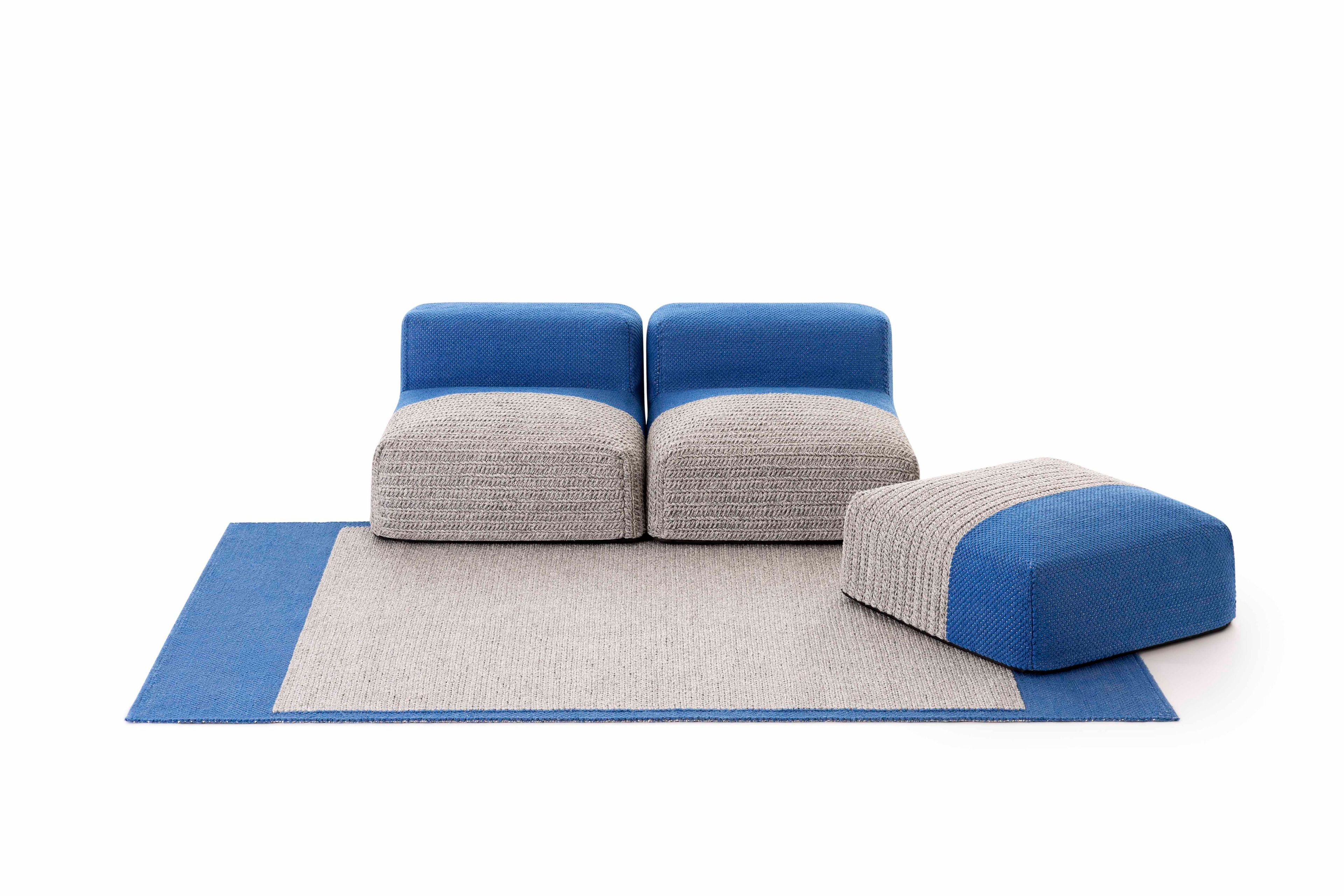 Переработанный ПЭТ квадратный садовый пуфик GAN Mangas Outdoor ARCH-00036754 - Вид №9