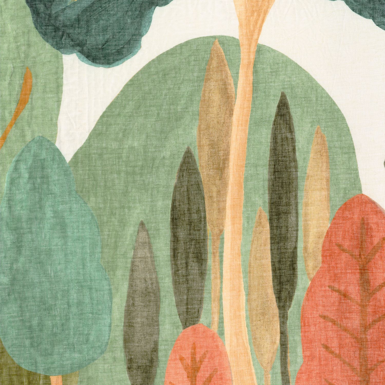 Льняная ткань с принтом вуали для штор Casamance Jardin d'Este ARCH-00091851 - Вид №2