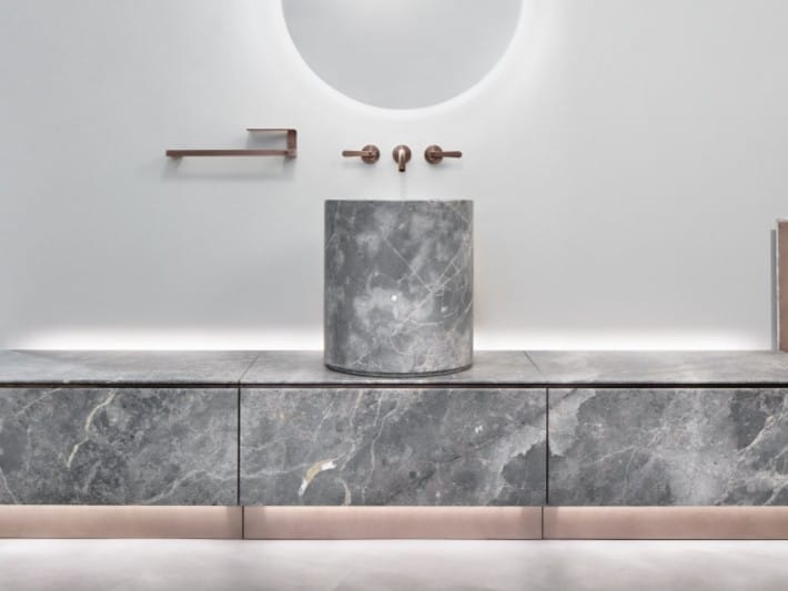 Мраморный санитарный модуль Fior di Bosco для умывальника CEADESIGN ABACO ARCH-00037288 - Вид №1