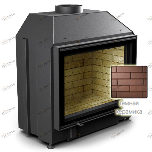 Каминная топка ASTOV ПС 800 темная керамика 6782