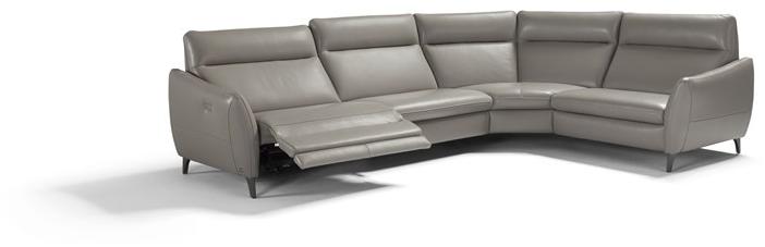 Egoitaliano Откидной угловой диван из кожи с электроприводом Gaia sun-id-1514199 - Вид №1