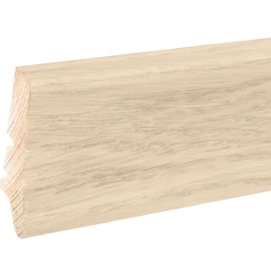 Плинтус напольный шпон 5.8 см 2.2 м цвет дуб белый