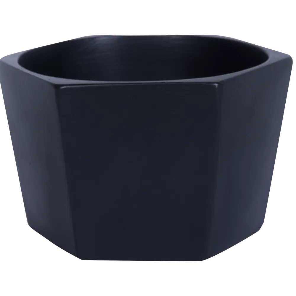 Кашпо Эджес ø18 h11 см v1.5 л керамика чёрный Santreyd STLM-2133545