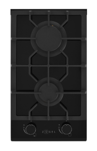 90789850 Газовая варочная панель ZGH291B 2 конфорки цвет черный STLM-0382773 ZUGEL