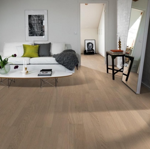 Паркетная доска Kahrs Дуб Прилив Линнея Полуматовая Брашированная 2600200571 - Вид №12