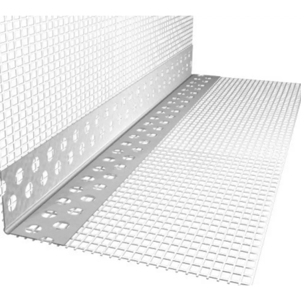 Профиль углозащитный (ПУ) ПВХ с сеткой 20x20x3000 мм Santreyd STLM-2035299