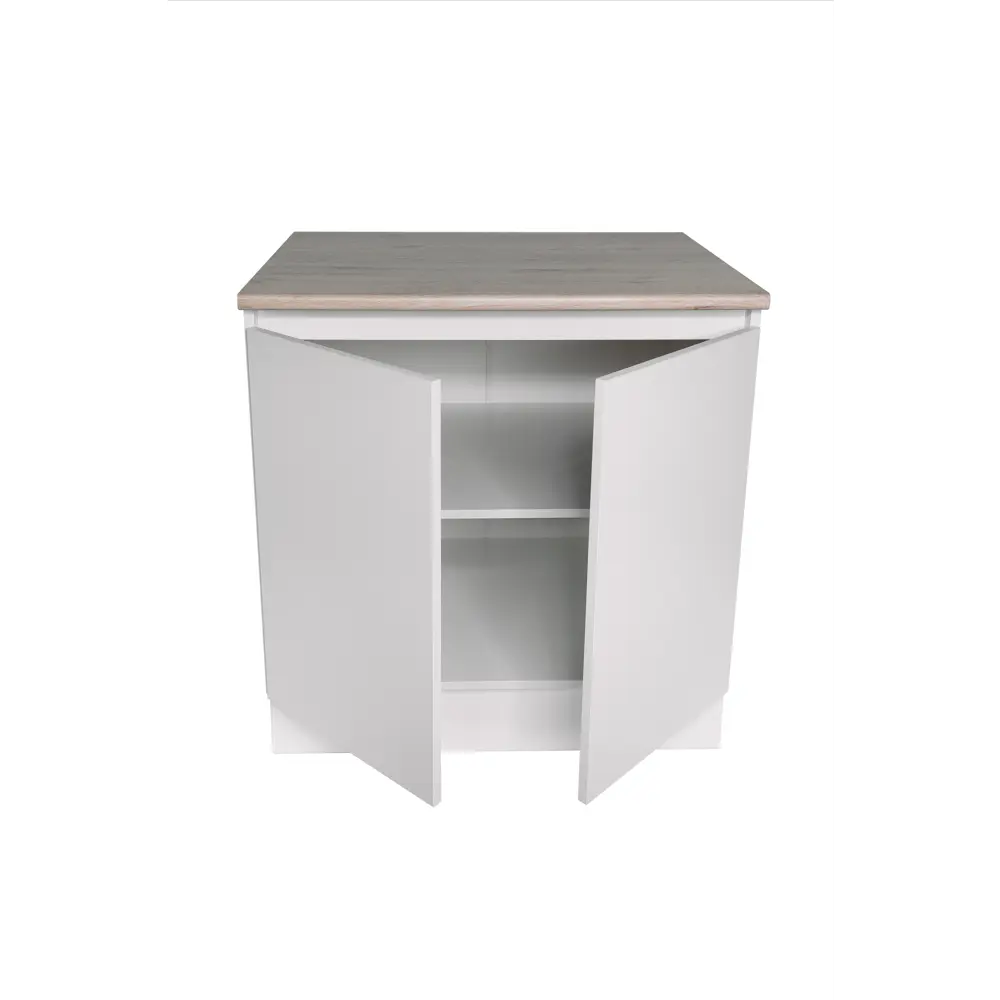 Кухонный шкаф напольный Миус 80x85x60 см ЛДСП цвет белый Santreyd STLM-2094121 - Вид №2
