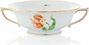 54978 Herend Чашка суповая 360мл "Китти" (оранжевая) Фарфор, Керамика