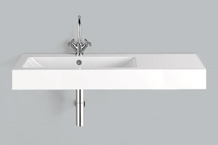 4288200401 Умывальник, wt.gr1250h.l, белая, противомикробное Alape серия GR 