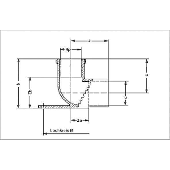 144711512 SANHA 4471G настеная водорозетка, с 3 точками крепежа, бронза 15x1/2 мм  - Вид №1