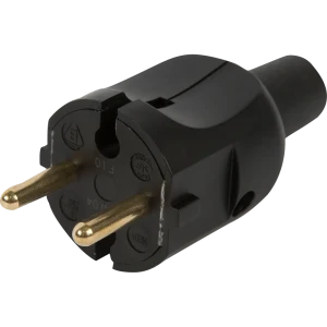Вилка без заземления Legrand Элиум 230 В цвет чёрный 13296648 STLM-2167730