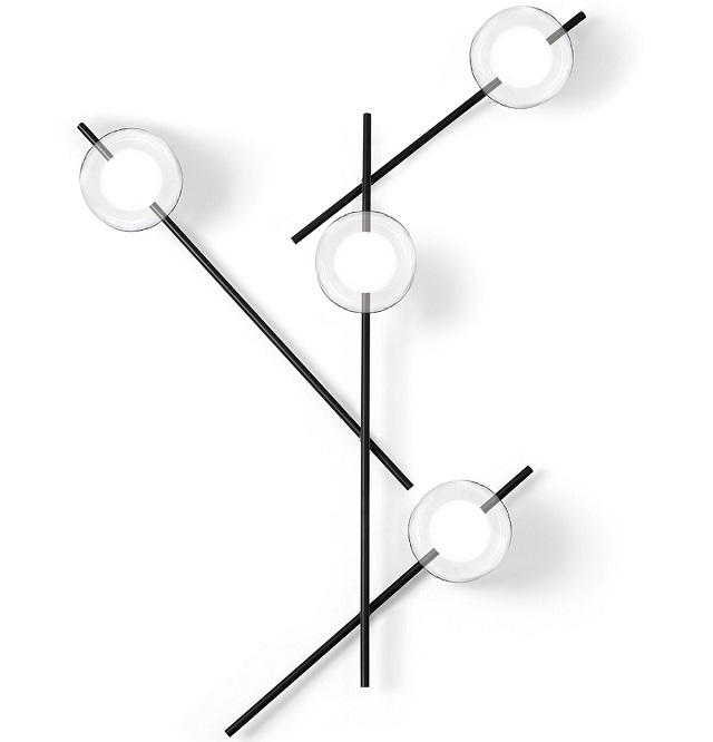 Miloox 1744.220 Настенный светильник с черным каркасом MIKADO. - Вид №1