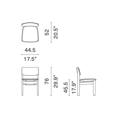 Мягкий стул с дубовой рамой District Eight лук ARCH-00099922 - Вид №15