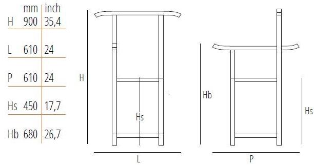 Wiener GTV Design Деревянный стул / подставка для камердинера sun-id-1458819 - Вид №6