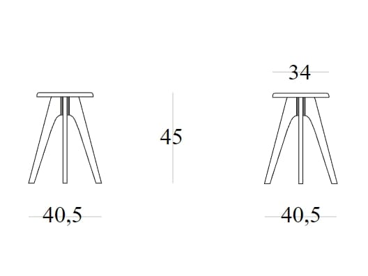 Деревянный низкий стул SIPA Tommy ARCH-00008834 - Вид №3