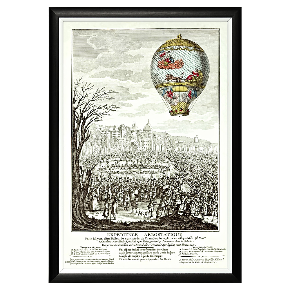 550016622_1818 Арт-постер «Флесселле» в Лионе, 19 января 1784» Object Desire 