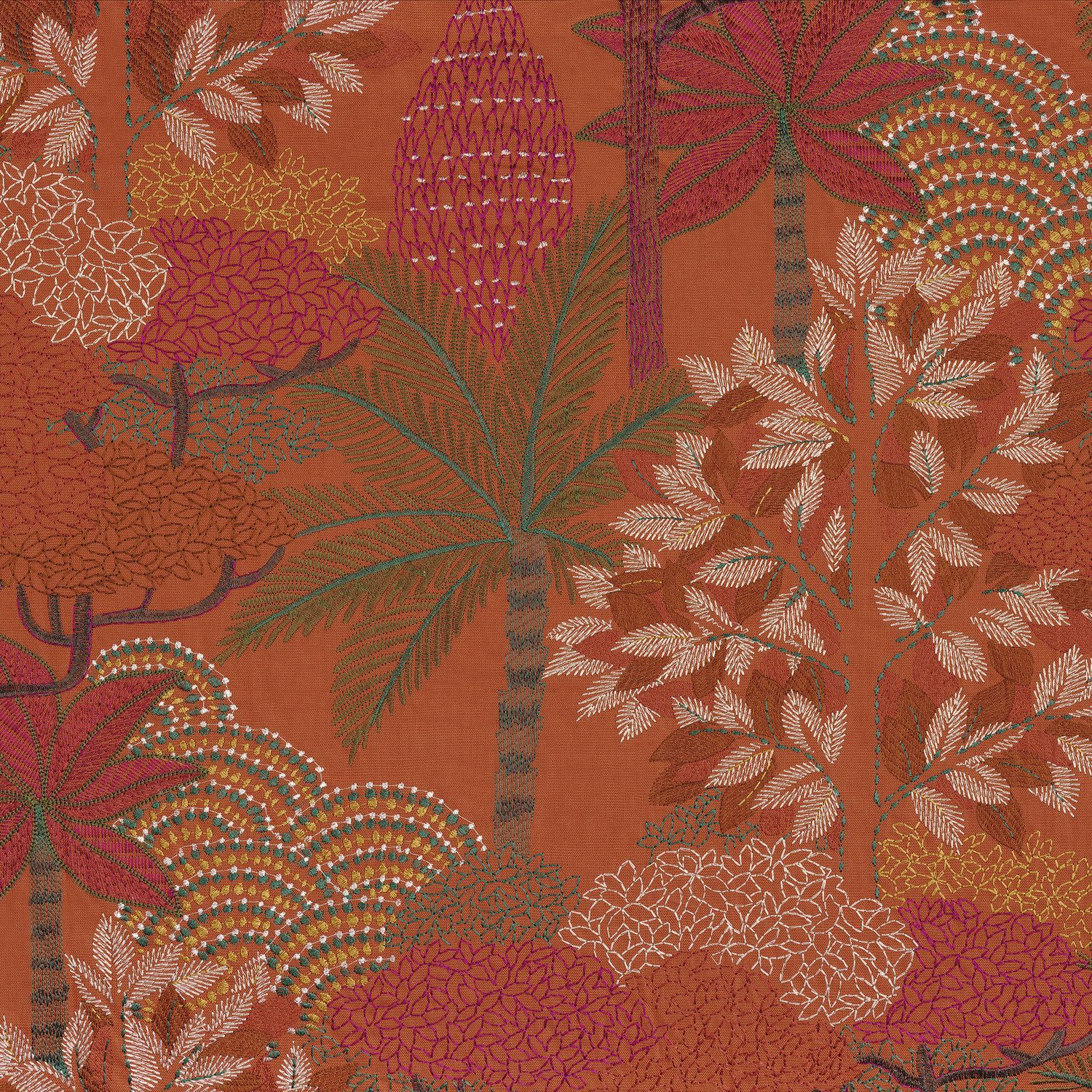 Вискозная ткань с графическим рисунком Casamance Voyage Imaginaire ARCH-00077789 - Вид №6