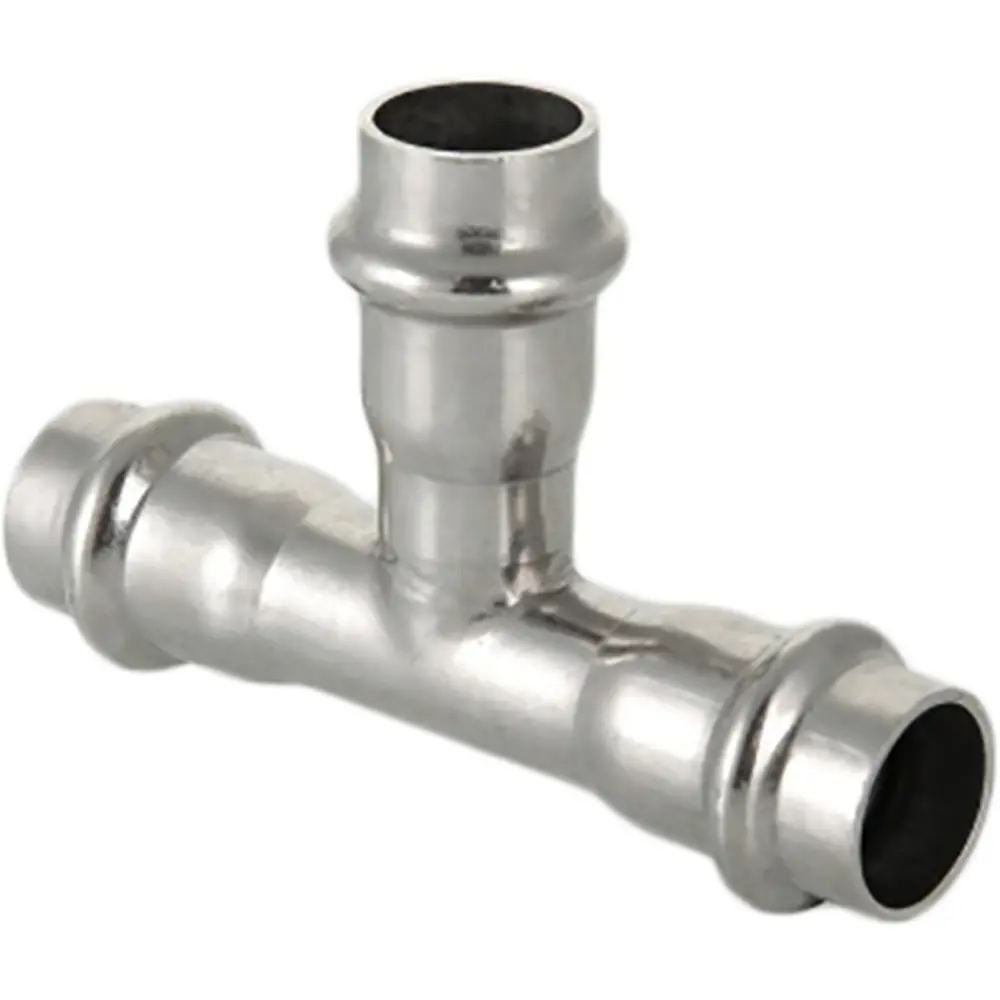 Тройник Valtec 22 мм нержавеющая сталь STLM-2073449 - Вид №4