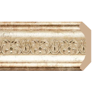 Плинтус потолочный полистирол Decomaster 168-127 золотой 63x63x2000 мм