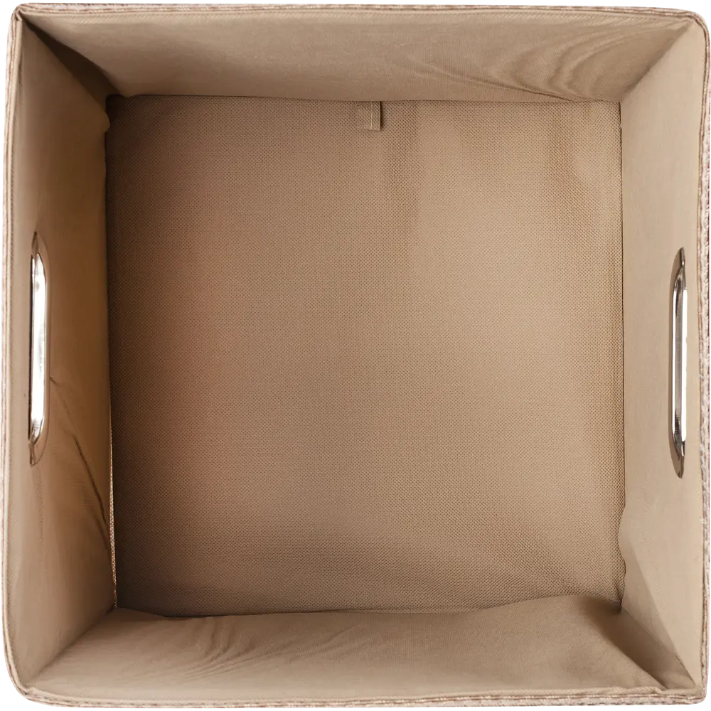 Короб плетеный 31x31x31 см полипропилен цвет бежевый Santreyd QR10F-L STLM-2140523 - Вид №2