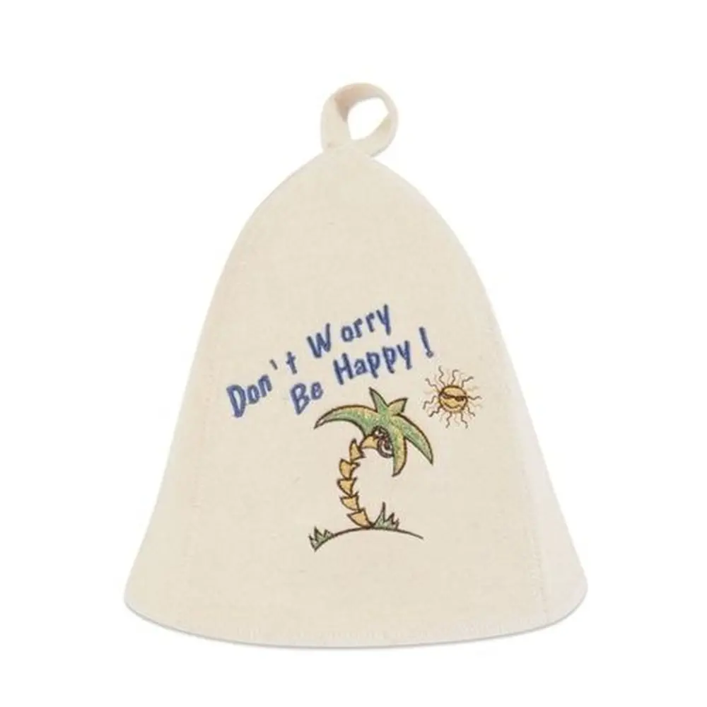 Панама для бани фетровая «Приколы» цвет белый Santreyd STLM-2030512 - Вид №2