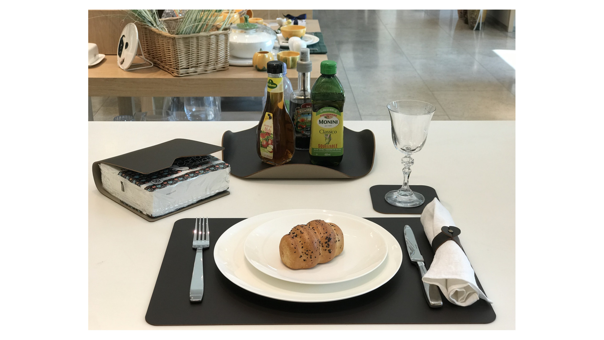 10638148 ADJ Салфетница 17см (шоколад) Кожа искусственная  - Вид №4