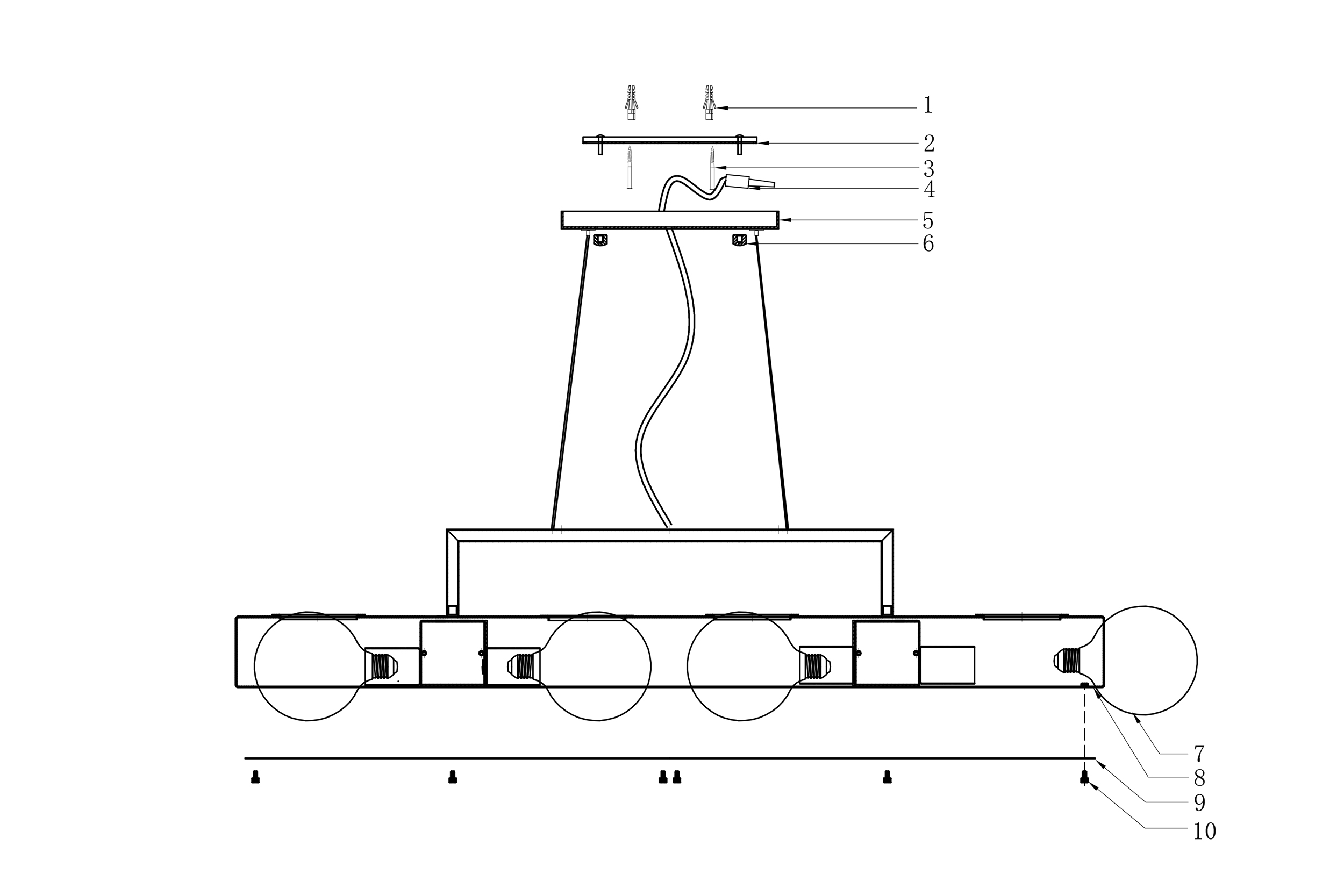 2000983198488 Подвесной светильник ELECTRORETRO Modest 2.0  - Вид №1