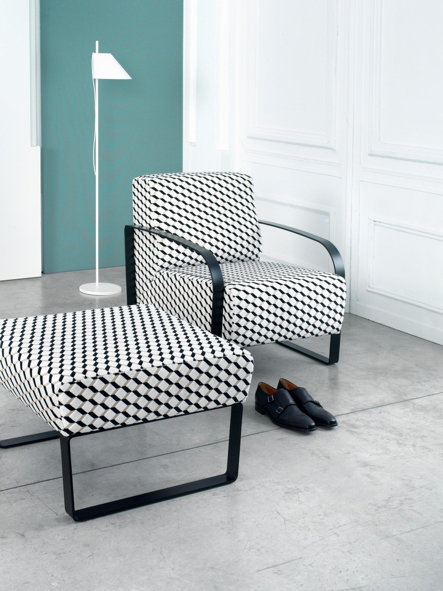 Ткань пуф SITIA фиолетовый ARCH-00005072 - Вид №1