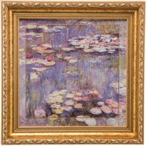 10625506 Goebel Картина 31х31см "Лилии" Моне Фарфор
