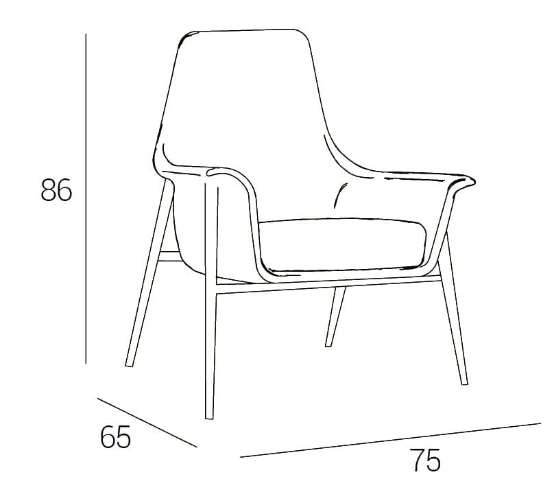 Тканевое кресло Dall'Agnese ARCH-00053068 - Вид №3