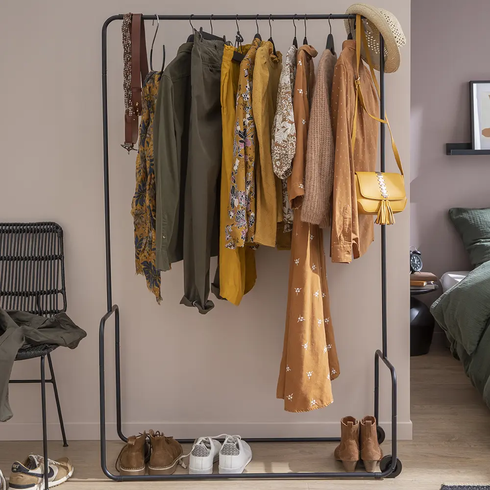 Вешалка напольная Spaceo 100x160x40 см металл цвет графит STLM-2059630 - Вид №4