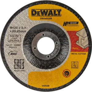 Диск отрезной по металлу тип 42 Dewalt 125x22.2x3 мм