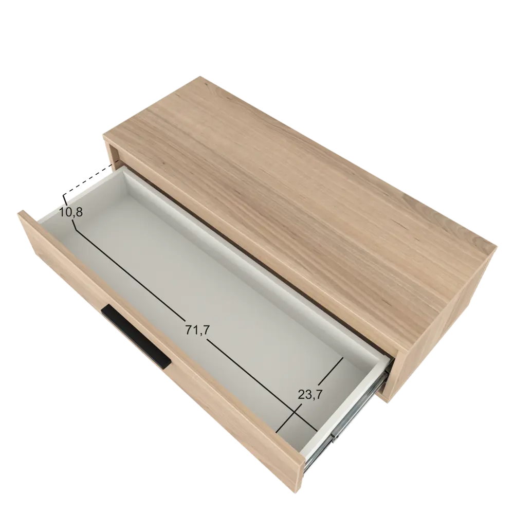 Консоль Лион 80x20x30 см ЛДСП цвет дуб комано Santreyd STLM-2058720 - Вид №7