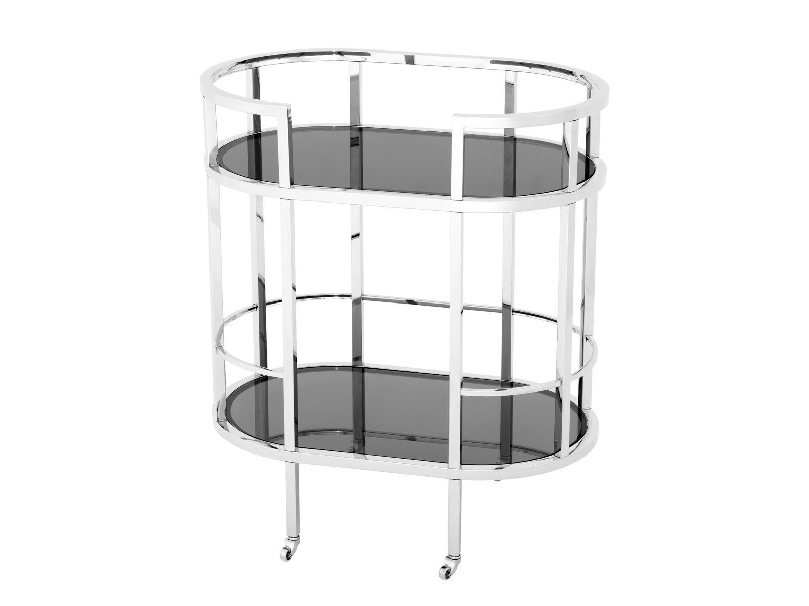 Тележка из нержавеющей стали и стекла Eichholtz TOWNHOUSE ARCH-00060396