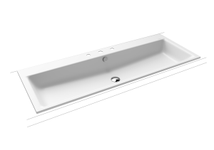 Умывальник KALDEWEI Сталь эмалированная 3169 258 альпийский белый матовый 31693060258