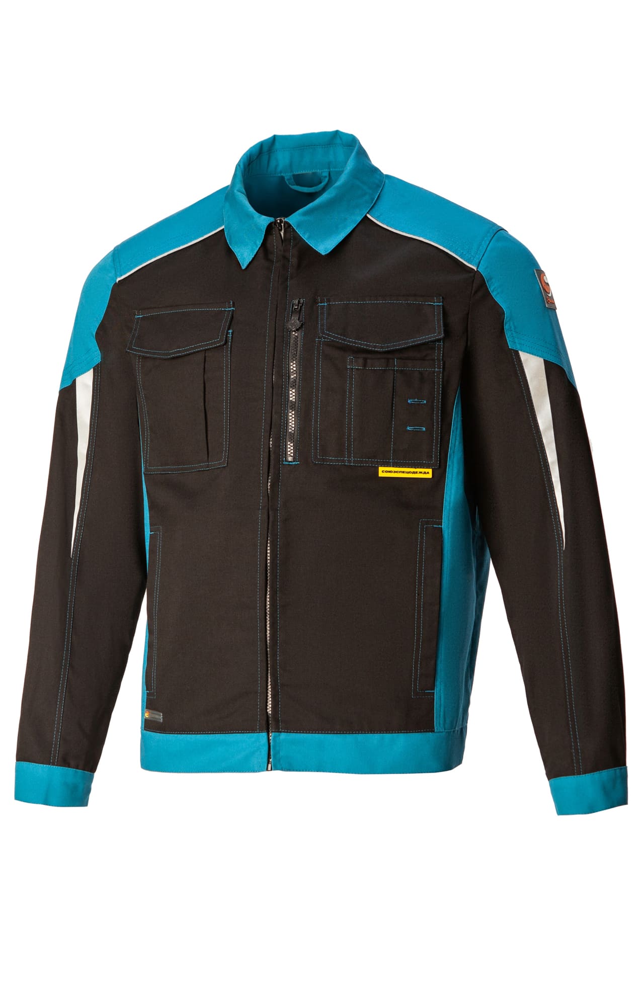 5045248 Костюм NEW черный-аквамарин STATUS  Летняя спецодежда  размер 56-58/182-188  - Вид №1