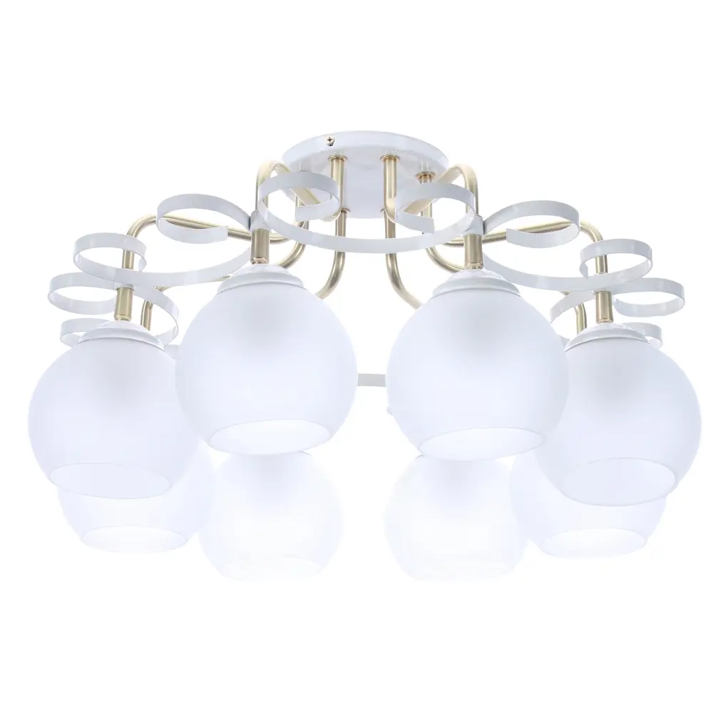 Люстра Принцесса 8xE27x60 Вт цвет белый СВЕТУС STLM-2112075